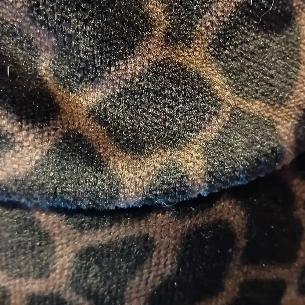 La Maison De La Fausse Fourrure Paris Vintage Fuzzy Leopard Polka Dot Bucket Hat